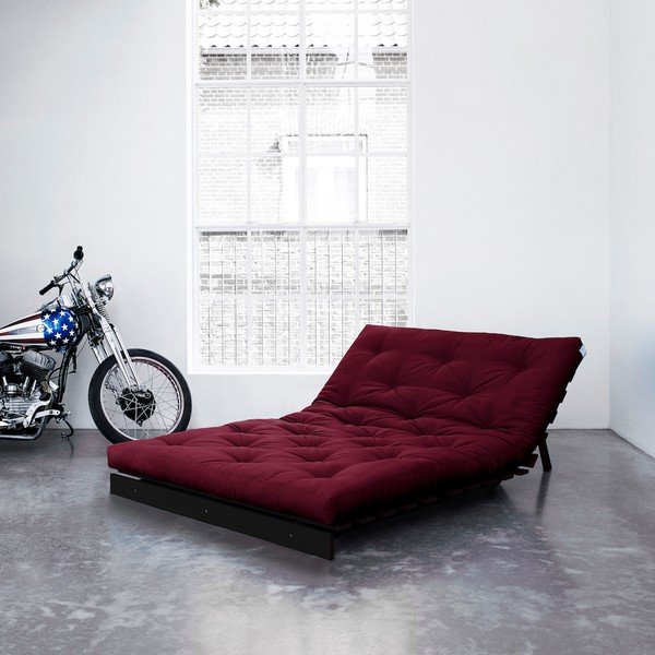 Sofa rozkładana Karup Roots Wenge/Bordeaux-image-2