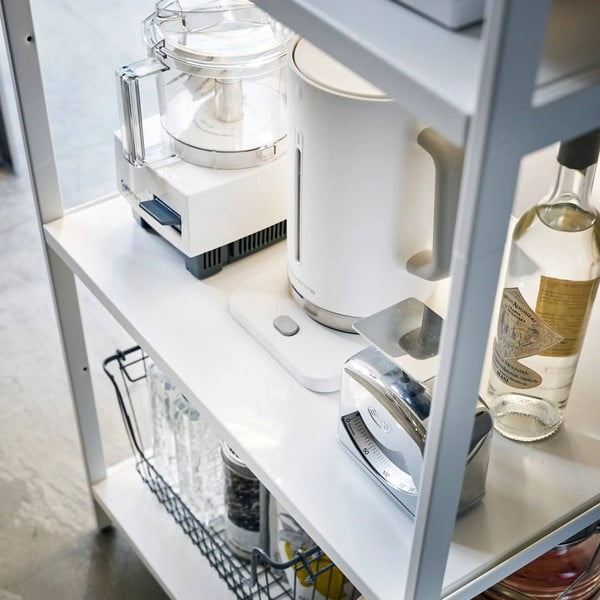 Stalowy regał w matowym białym kolorze 60x170x46,5 cm Tower – YAMAZAKI-image-2