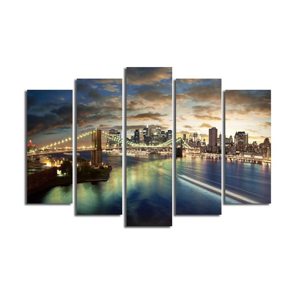 Obraz wieloczęściowy New Yor City, 105x70 cm