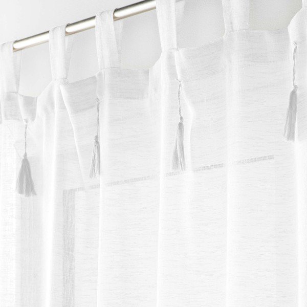 Biała firanka 140x240 cm Dalila – douceur d'intérieur-image-1