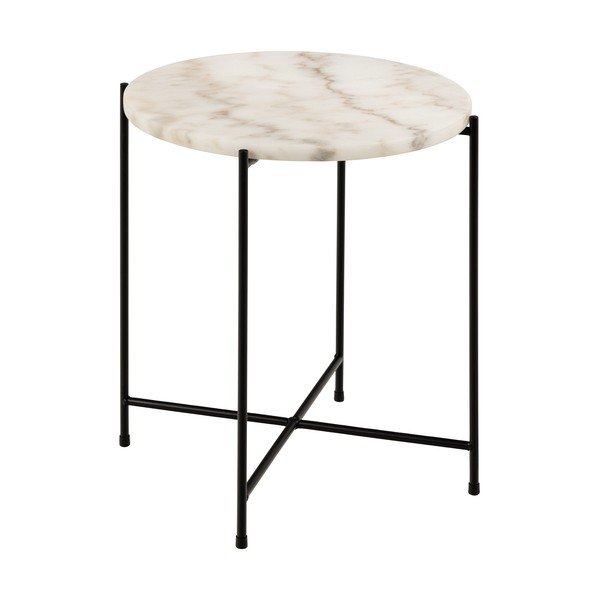 Okrągły stolik z marmurowym blatem ø 42 cm Avila – Actona