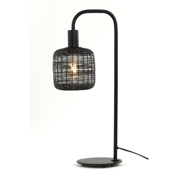 Czarna lampa stołowa (wysokość 58 cm) Lekang – Light & Living-image-1