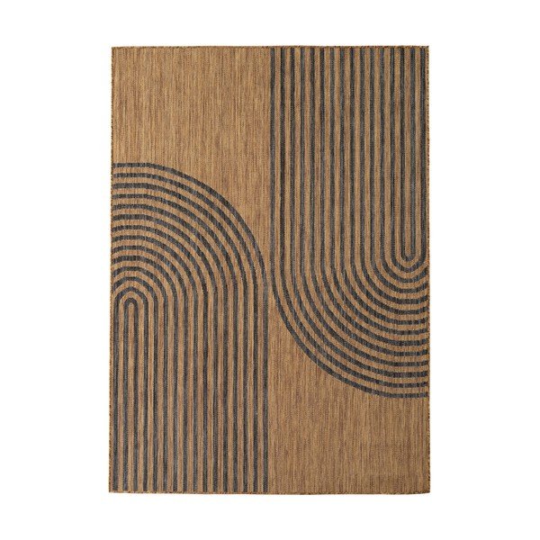 Czarny/brązowy dywan odpowiedni na zewnątrz 240x340 cm Mira 1453 – Ayyildiz Carpets