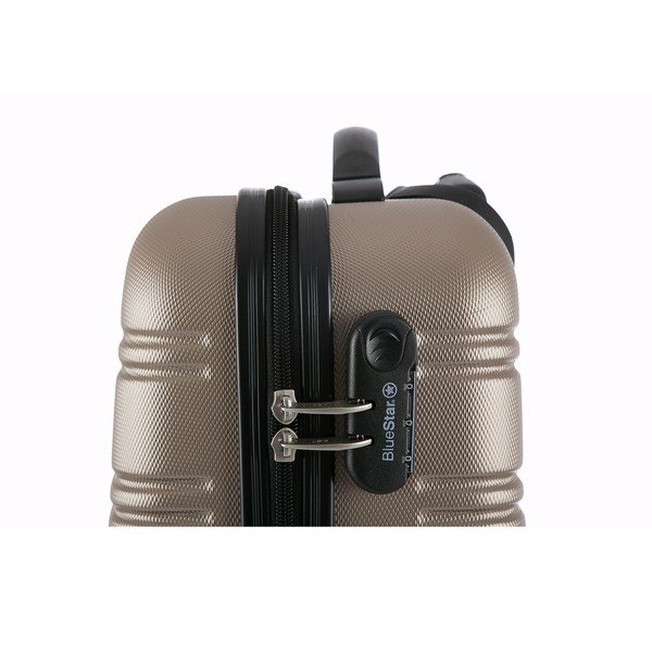 Beżowa walizka podręczna Blue Star Bilbao, 35 l-image-3