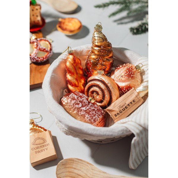 Szklana ozdoba świąteczna 3,5 cm Plait Bread – Sass & Belle-image-3