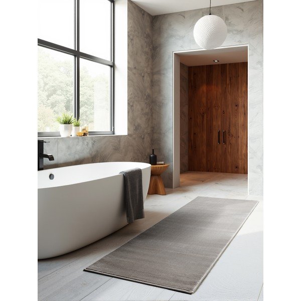 Antracytowo-kremowy chodnik 80x240 cm Perles Dolomite – Elle Decoration-image-1