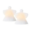 Białe dekoracje świetlne zestaw 2 szt. ø 9 cm Asta – Sirius