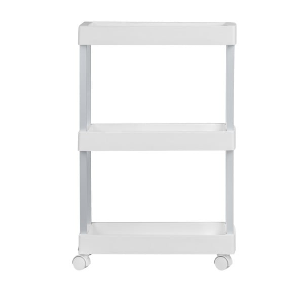 Biały plastikowy regał na kółkach 45x80 cm Mino – Wenko-image-3