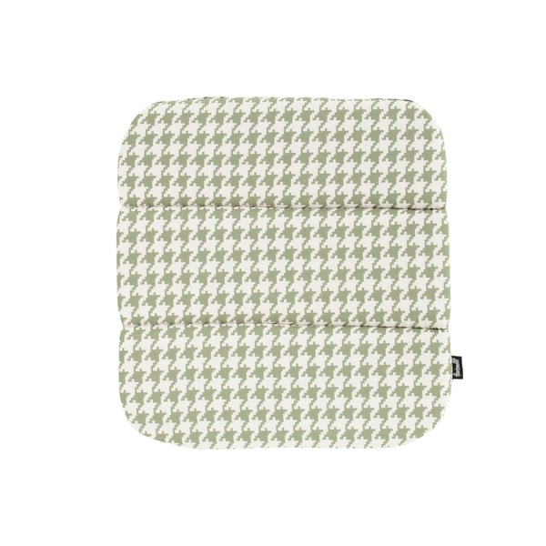 Zielono-biała poduszka na krzesło ogrodowe Hartman Poule, 43x40 cm