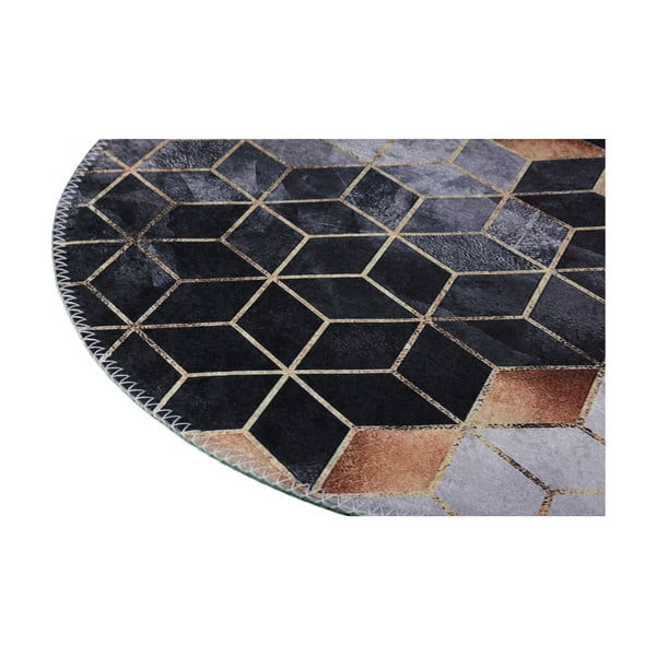 Czarno-biały dywan odpowiedni do prania 120x180 cm – Vitaus-image-2