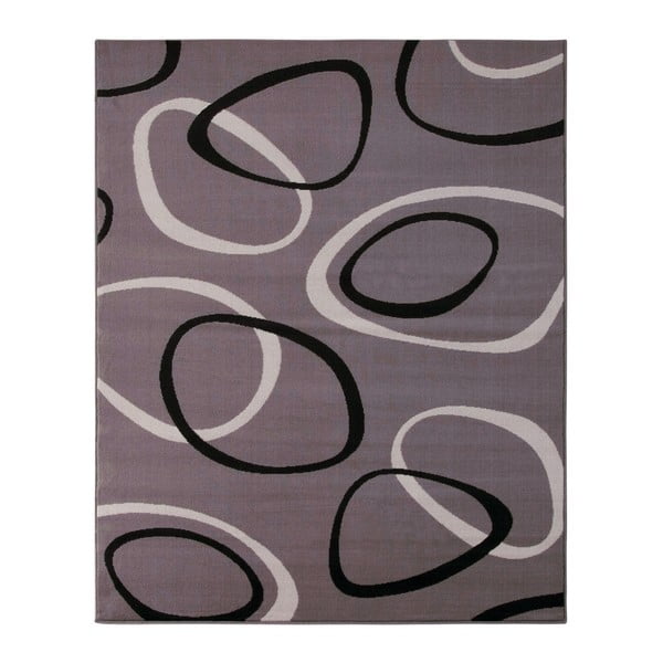 Szary dywan Hanse Home Prime Pile Rings Grey, 80 x 300 cm