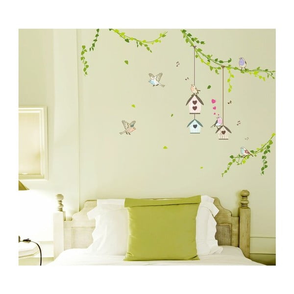 Zestaw naklejek Ambiance Birds cages in the Forest-image-4