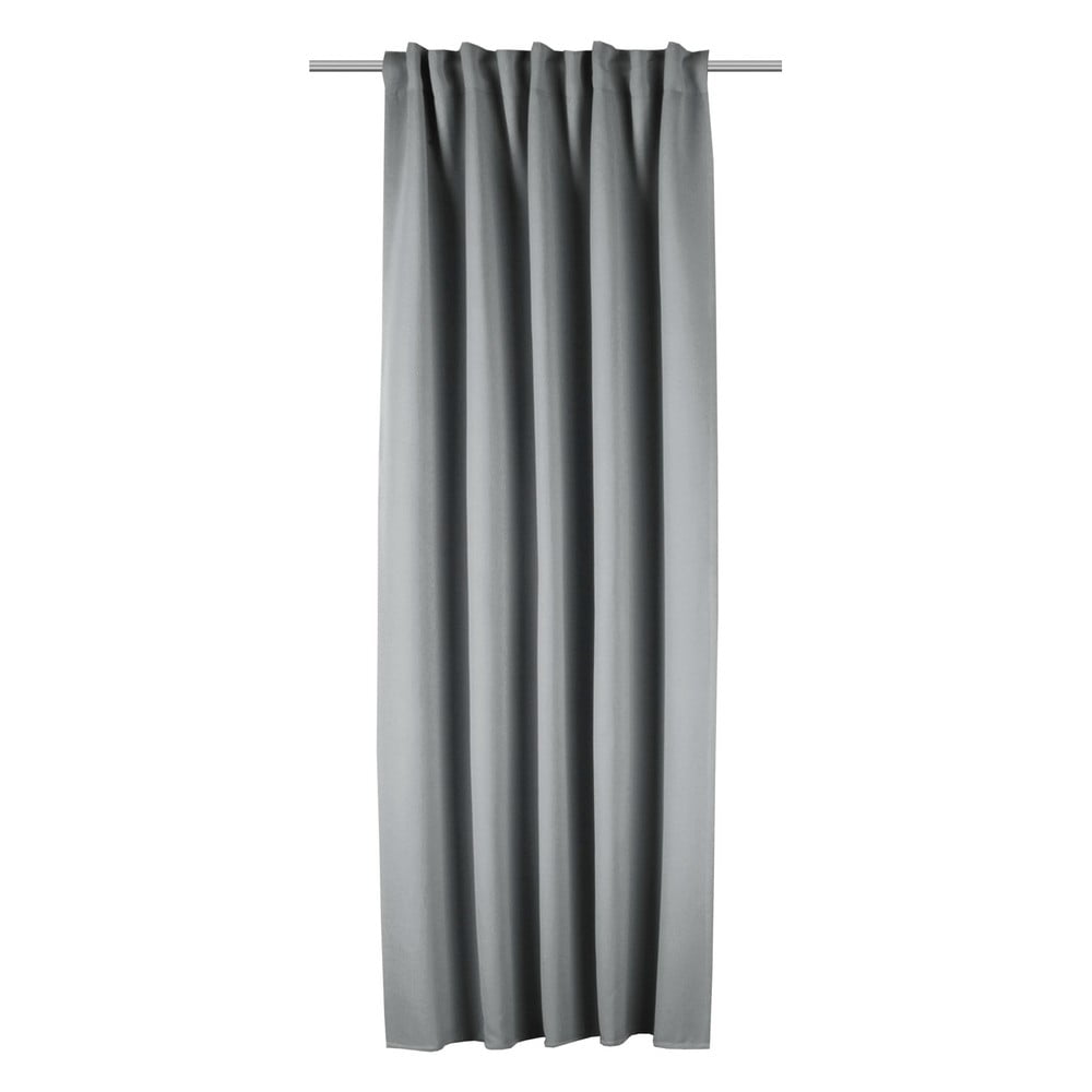 Ciemnoszara zasłona termiczna częściowo zaciemniająca (dimout) 135x245 cm – Sehlbach