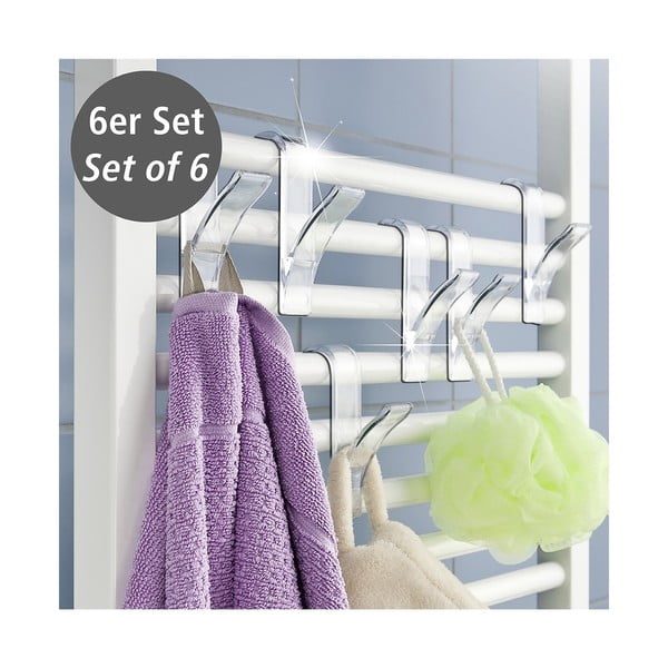 Zestaw 6 haczyków na grzejnik Wenko Hook-image-1