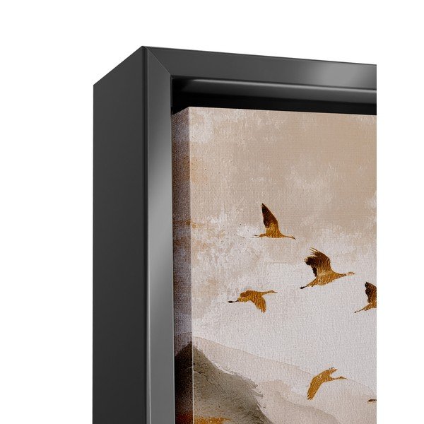 Obraz drukowany z ramą w zestawie 60x80 cm Golden Peaks II – Styler-image-2