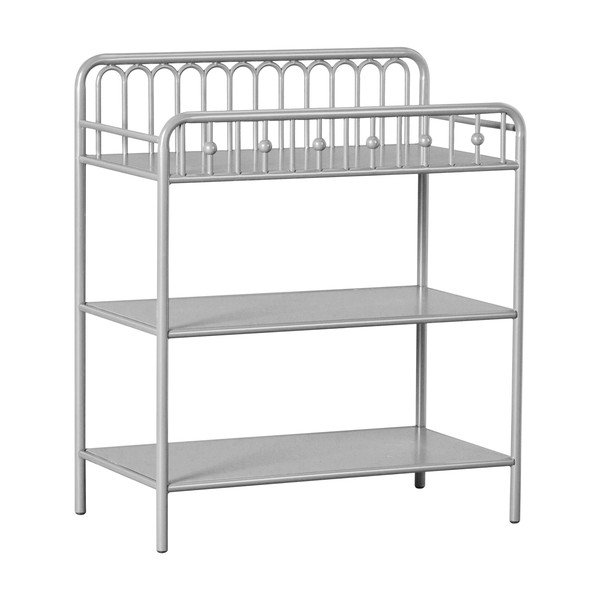 Jasnoszara metalowa wysoka komoda dziecięca z przewijakiem 87x102 cm Monarch Hill – Støraa