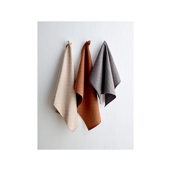 Ściereczki bawełniane zestaw 3 szt. Tiles − Södahl-image-2