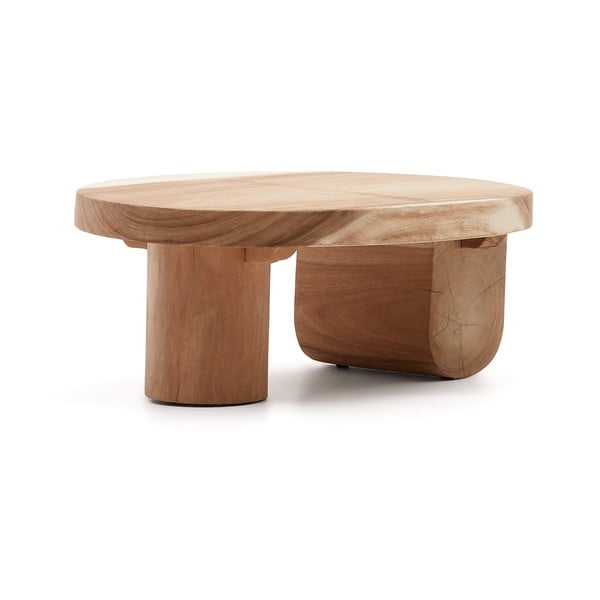 Stolik z litego drewna munggur 60x90 cm Mosi – Kave Home-image-2