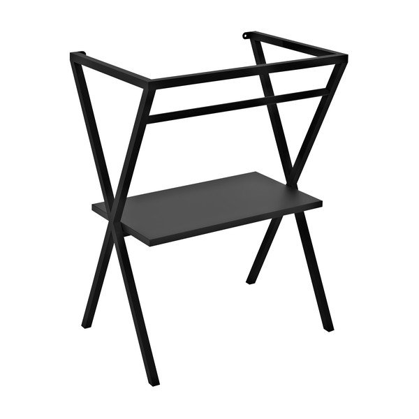 Czarny stelaż pod umywalkę 56,5x72 cm Ferro – Sapho