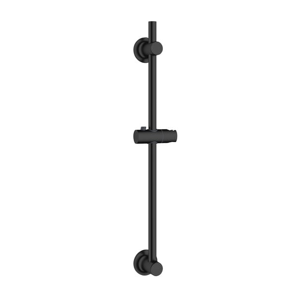 Czarny samoprzylepny drążek prysznicowy na słuchawkę ze stali nierdzewnej 70 cm – Wenko