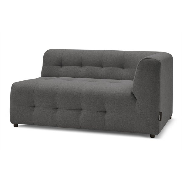 Ciemnoszary moduł sofy (prawostronny) Kleber – Bobochic Paris-image-3