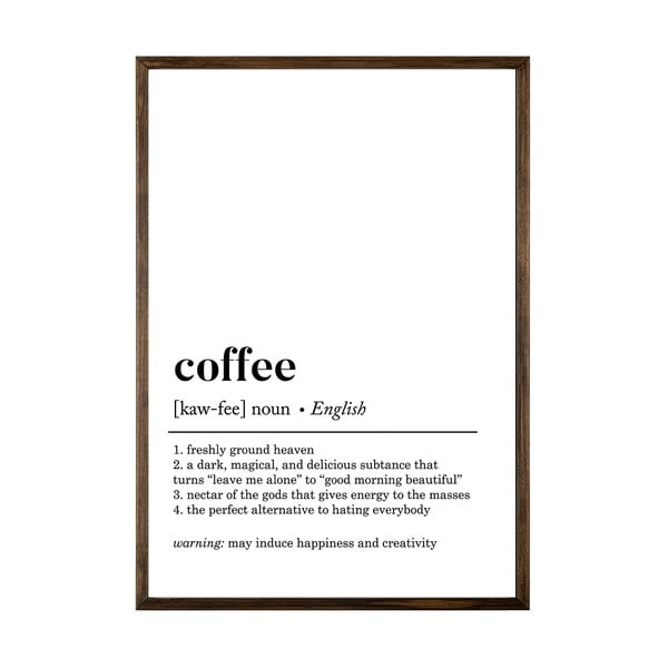 Plakat w ramie 50x70 cm Coffee – Wallity