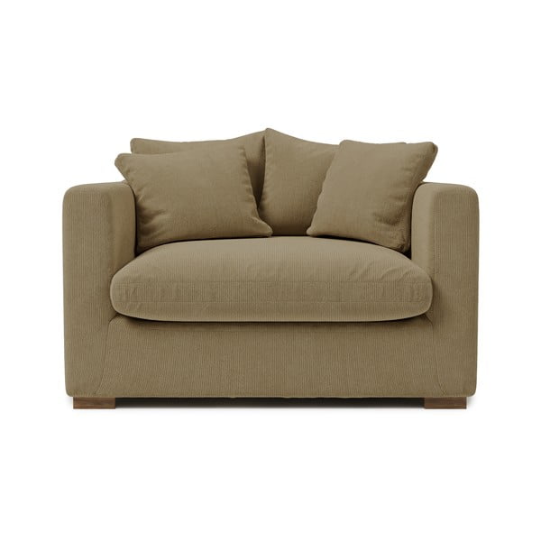 Beżowy sztruksowy fotel Comfy – Scandic