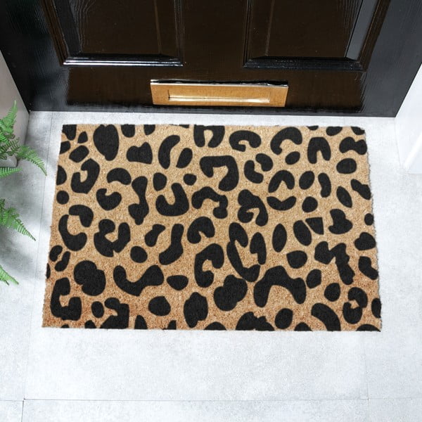 Wycieraczka z włókna kokosowego 40x60 cm Leopard – Artsy Doormats-image-2