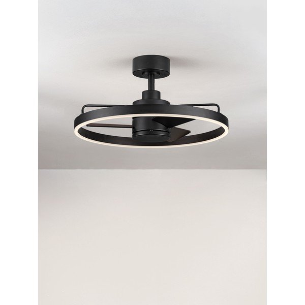 Metalowa lampa sufitowa LED ze ściemniaczem w kolorze matowej czerni Lunair – Nova Luce-image-4