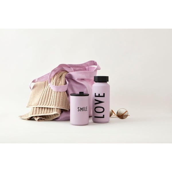 Fioletowy kubek termiczny 350 ml Smile – Design Letters-image-1