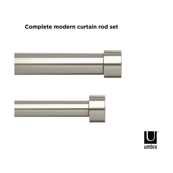Stalowy podwójny regulowany karnisz 305 - 457 cm Cappa – Umbra-image-4