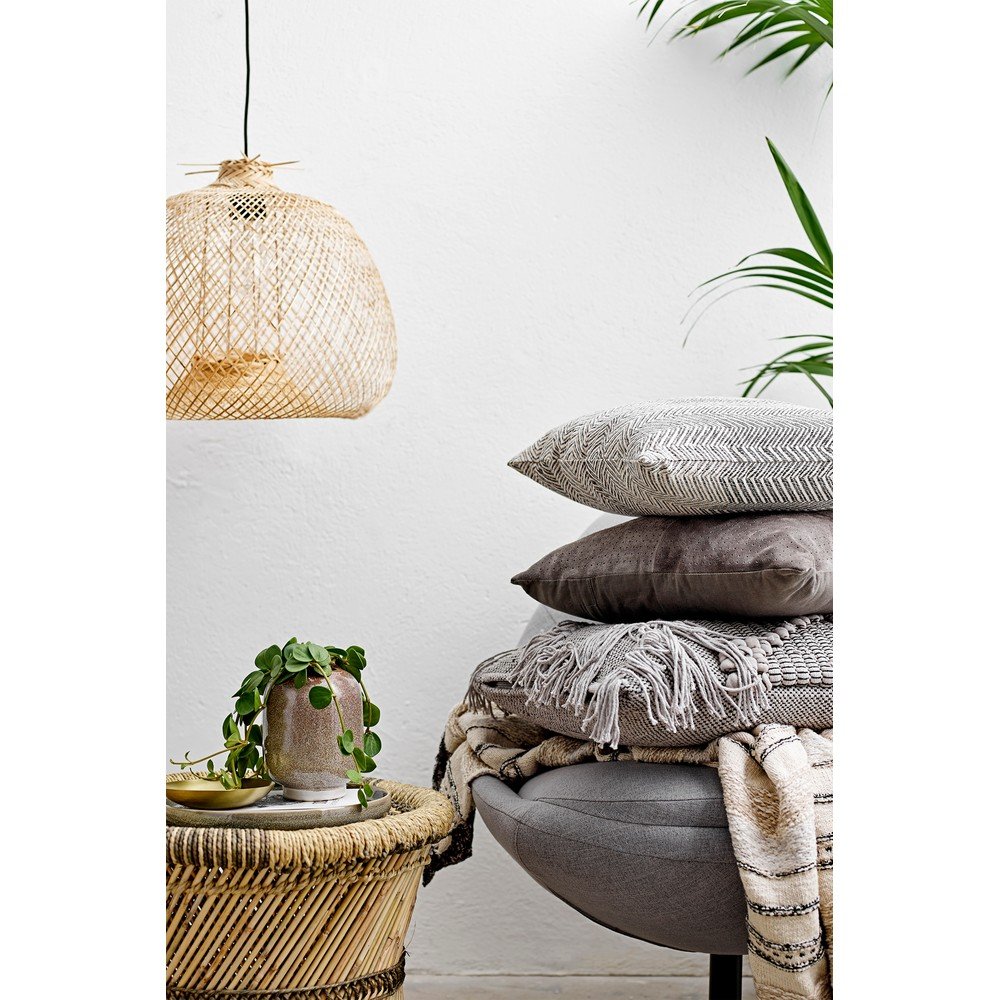 Lampa wisząca z bambusowym kloszem ø 42 cm Rodi – Bloomingville (zdjęcie 5)