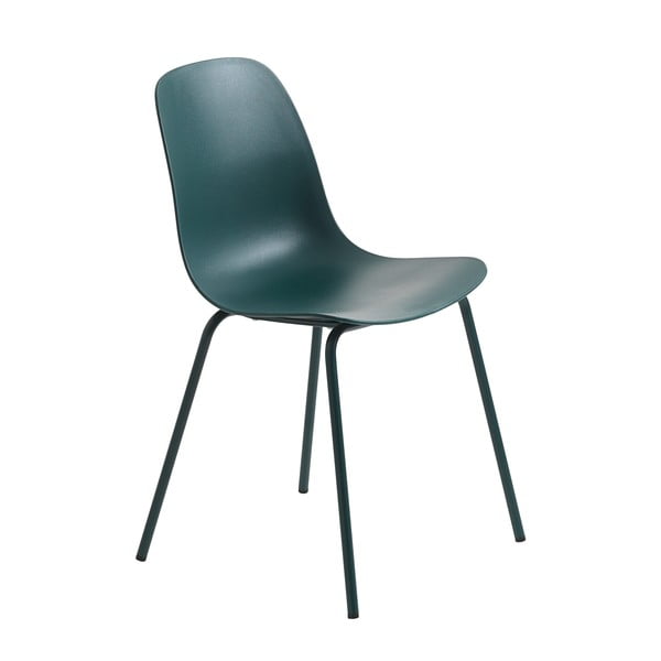 Turkusowe plastikowe krzesło Whitby – Unique Furniture
