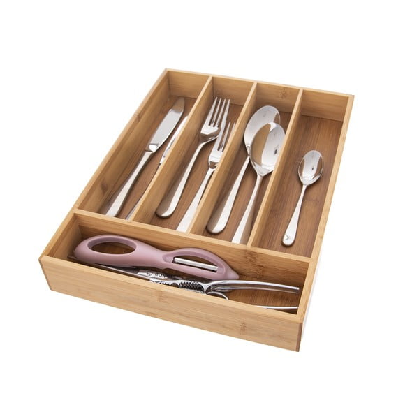 Pojemnik na sztućce z drewna bambusowego Orion, 26x 35 cm-image-2