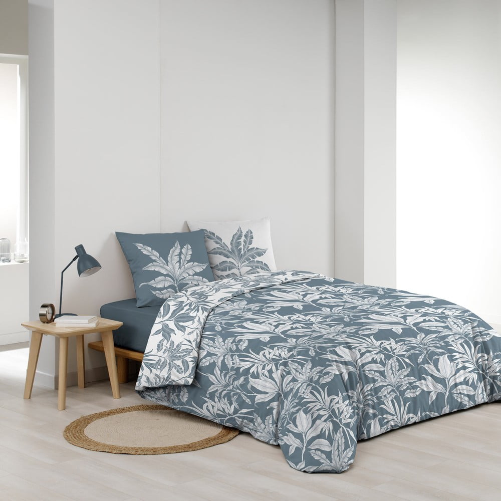 Biało-niebieska bawełniana pościel dwuosobowa 240x220 cm Hera – douceur d'intérieur (zdjęcie 10)