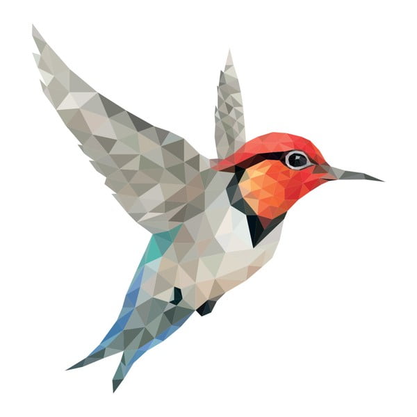 Naklejka Ambiance Origami Colibri-image-1