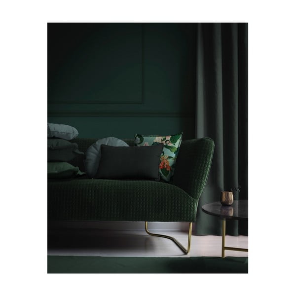 Okrągła poduszka dekoracyjna z aksamitnym obiciem Velvet Atelier Turquoise, ⌀ 35 cm-image-2