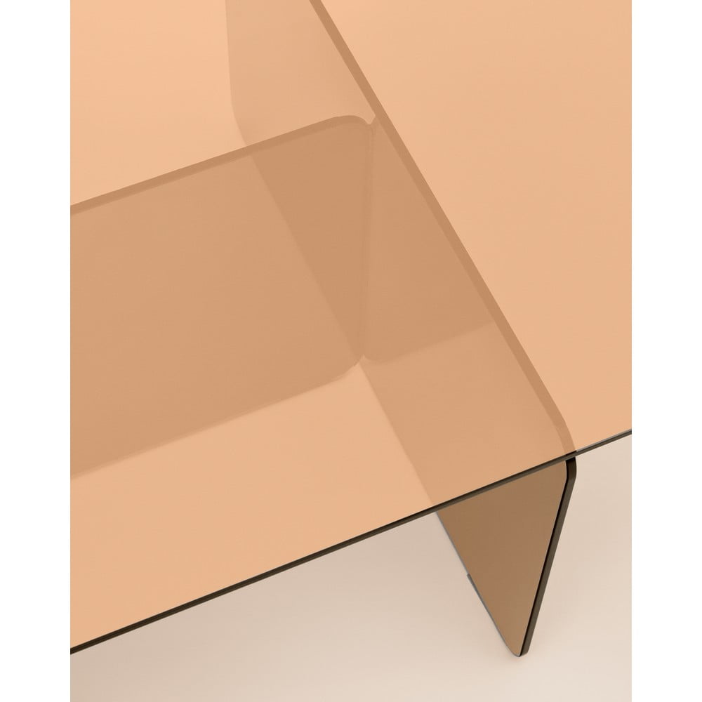 Brązowy szklany stolik 60x120 cm Zaren – Kave Home (zdjęcie 5)