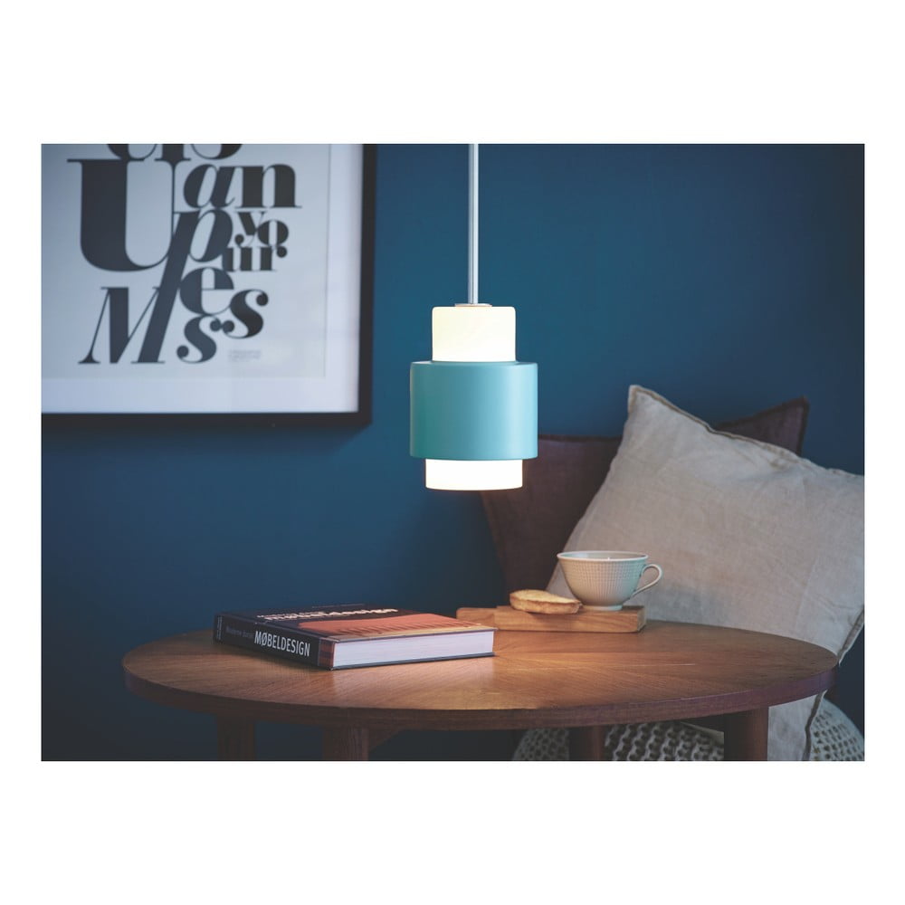 Niebieska lampa wisząca Herstal Y1949 Large Maui Blue