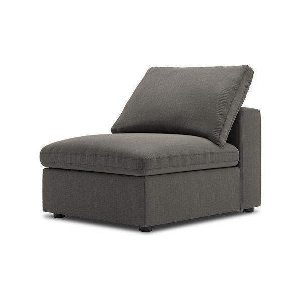 Ciemnobrązowa środkowa część sztruksowej sofy modułowej Windsor & Co Sofas Galaxy-image-2