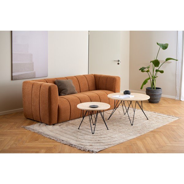 Okrągły stolik z blatem w dekorze marmuru ø 55 cm Prunus – Actona-image-3