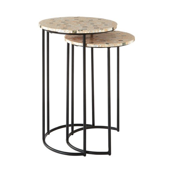 Okrągłe stoliki zestaw 2 szt. ø 38 cm Halle – Premier Housewares-image-3