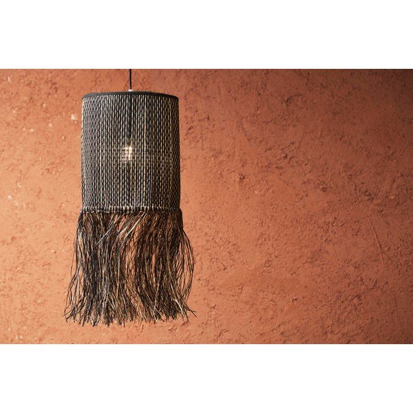 Brązowa lampa wisząca 26x26 cm Kogawa – Côté Table-image-2