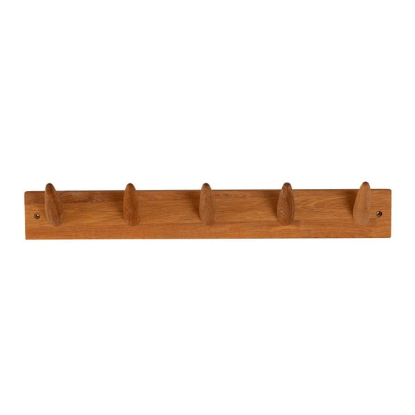 Wieszak ścienny z litego drewna dębowego Canett Uno, dł. 60 cm