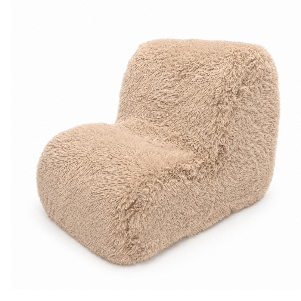 Fotel dziecięcy w jasnym naturalnym kolorze Mammoth – Meowbaby