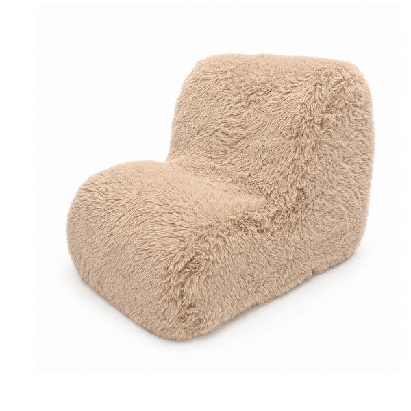 Fotel dziecięcy w jasnym naturalnym kolorze Mammoth – Meowbaby