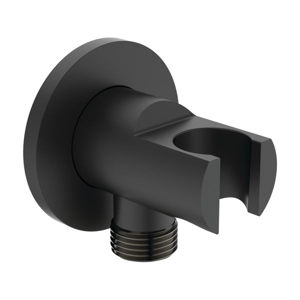 Metalowy uchwyt na słuchawkę prysznicową w kolorze matowej czerni Silk Black – Ideal Standard