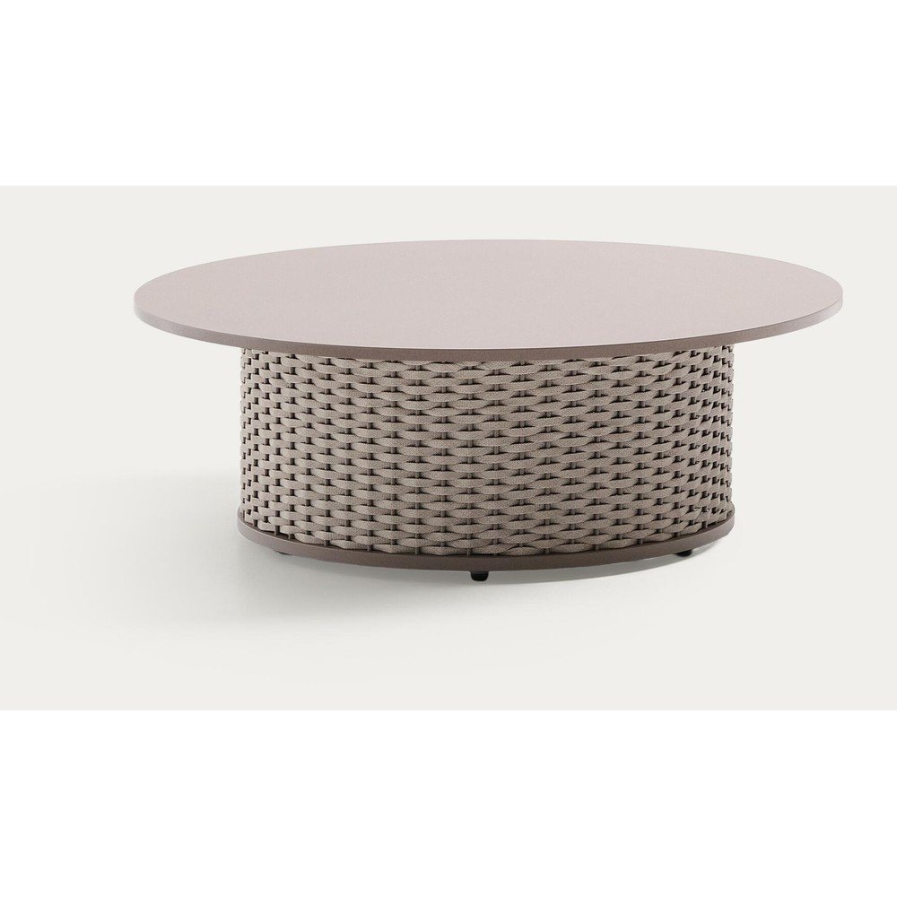 Metalowy okrągły stolik ogrodowy ø 99 cm Sedalis – Kave Home