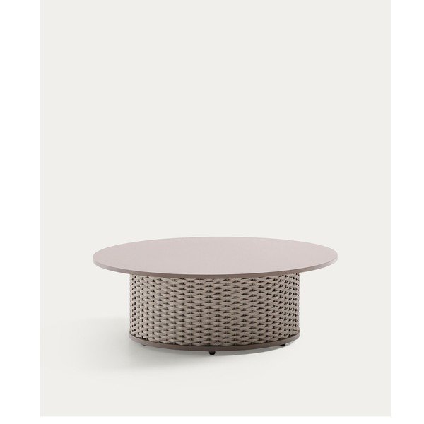 Metalowy okrągły stolik ogrodowy ø 99 cm Sedalis – Kave Home