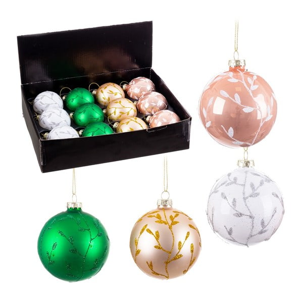 Szklane bombki zestaw 12 szt. – Casa Selección-image-1